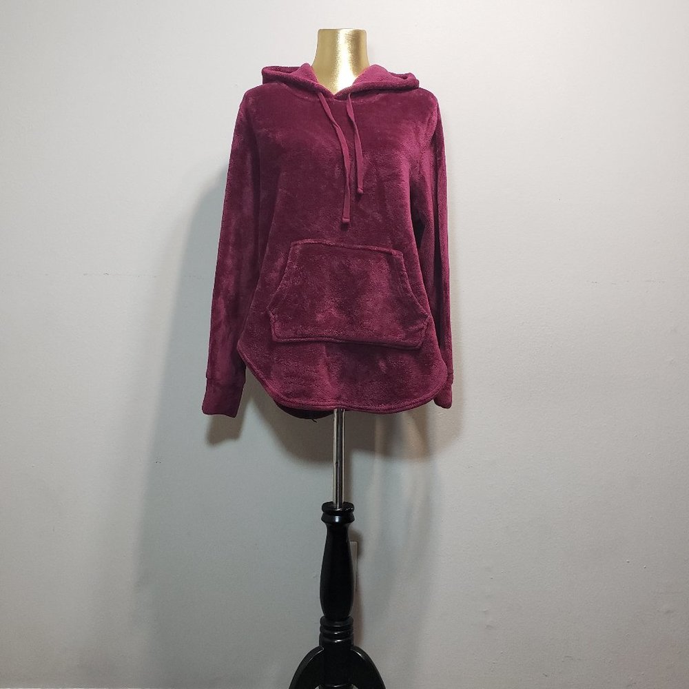 ABSOLUTELY FAMOUS Wine Plush Hoodie
